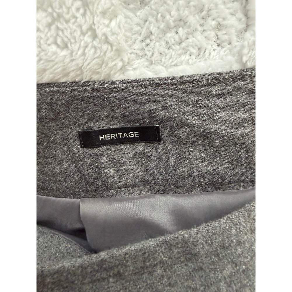 Talbots Petites Gray Wool Blend Side Zip Dress Pants Size 10P Straight Leg -EUC - Picture 6 of 14
